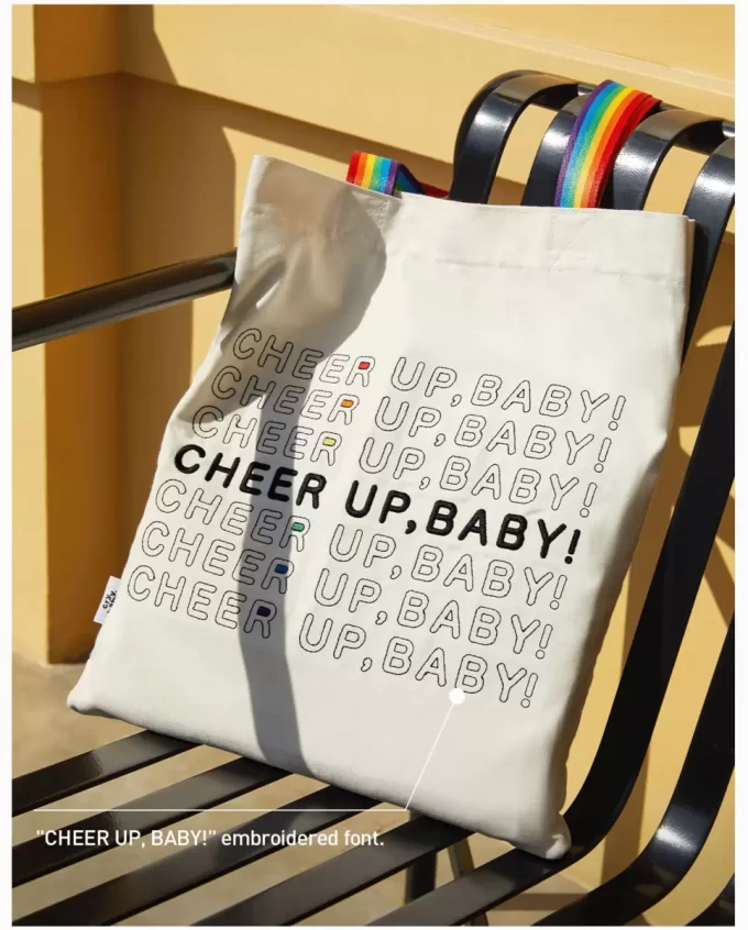 ŘADA CRYBABY CHEER UP UP, BABY! – Plátěná taška
