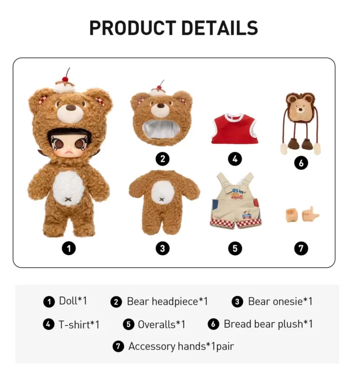 Akční figurka MOLLY Bear Bread v měřítku 1/8