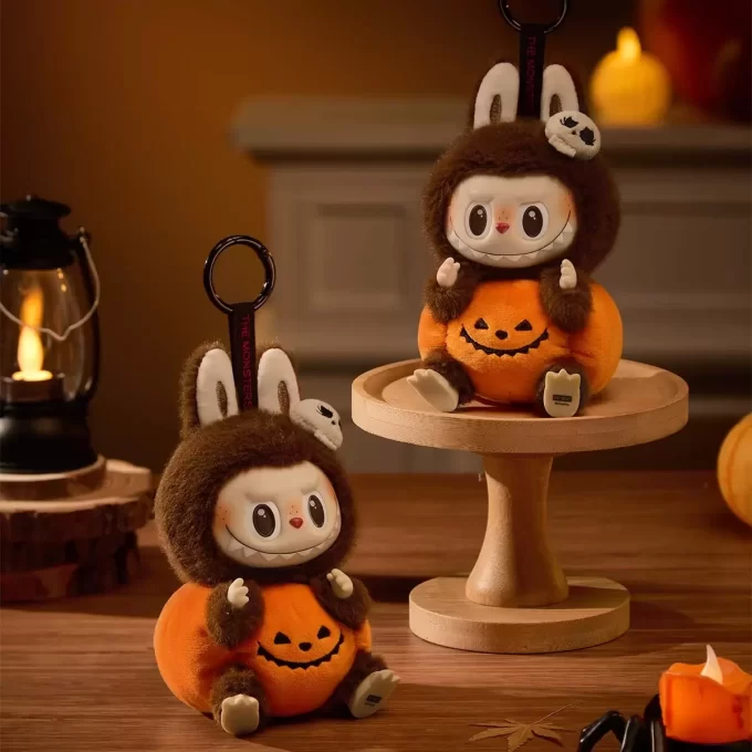 Šťastný Halloween Party Series – Sedící dýně Vinyl Plyšový Přívěsek