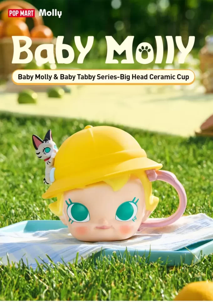 Baby Molly & Baby Tabby Series – Keramický hrnek s velkou hlavičkou
