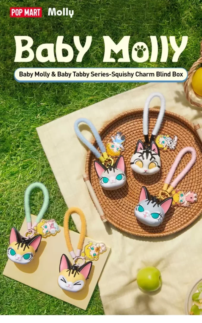 Baby Molly & Baby Tabby Series – přívěsek na roletu Pinch