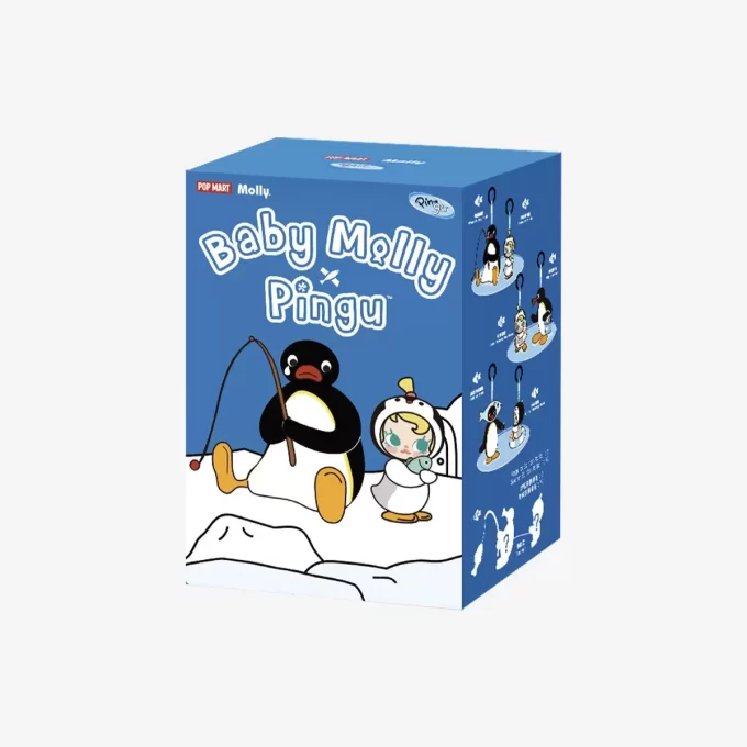 Baby Molly × Pingu Veselý rybářský seriál – vinylová plyšová krabička s přívěskem Baby Molly × Pingu Veselý rybářský seriál – vinylová plyšová krabička s přívěskem