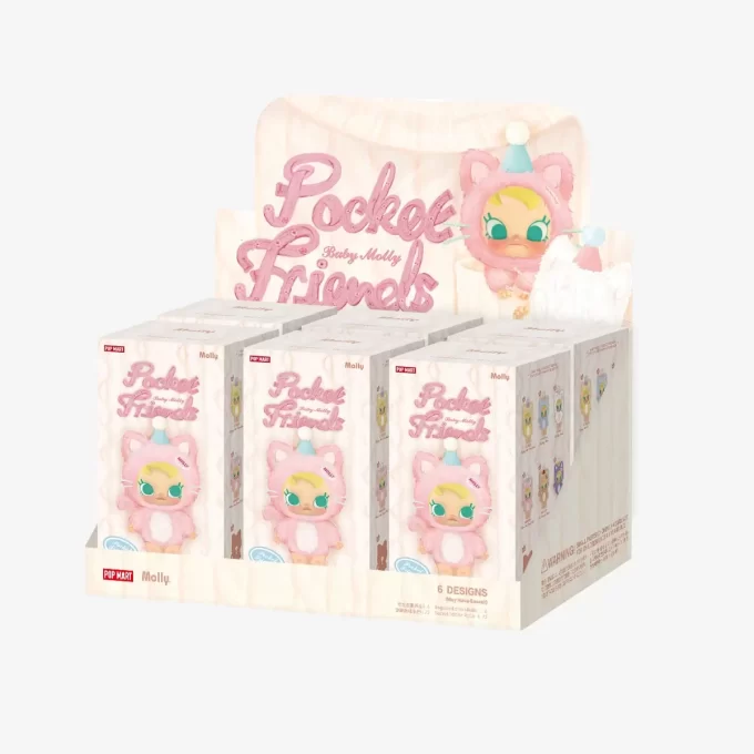 Baby Molly Pocket Friends Series – vinylová plyšová přívěsek na roletu
