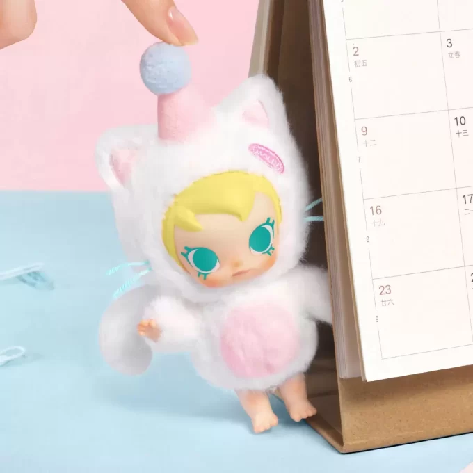 Baby Molly Pocket Friends Series – vinylová plyšová přívěsek na roletu