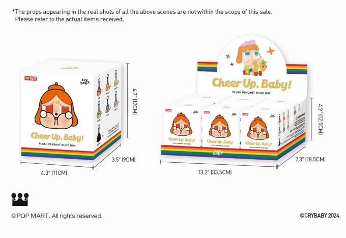 CRYBABY CHEER UP UP, BABY! SÉRIE – Plyšová přívěsná roletová krabička