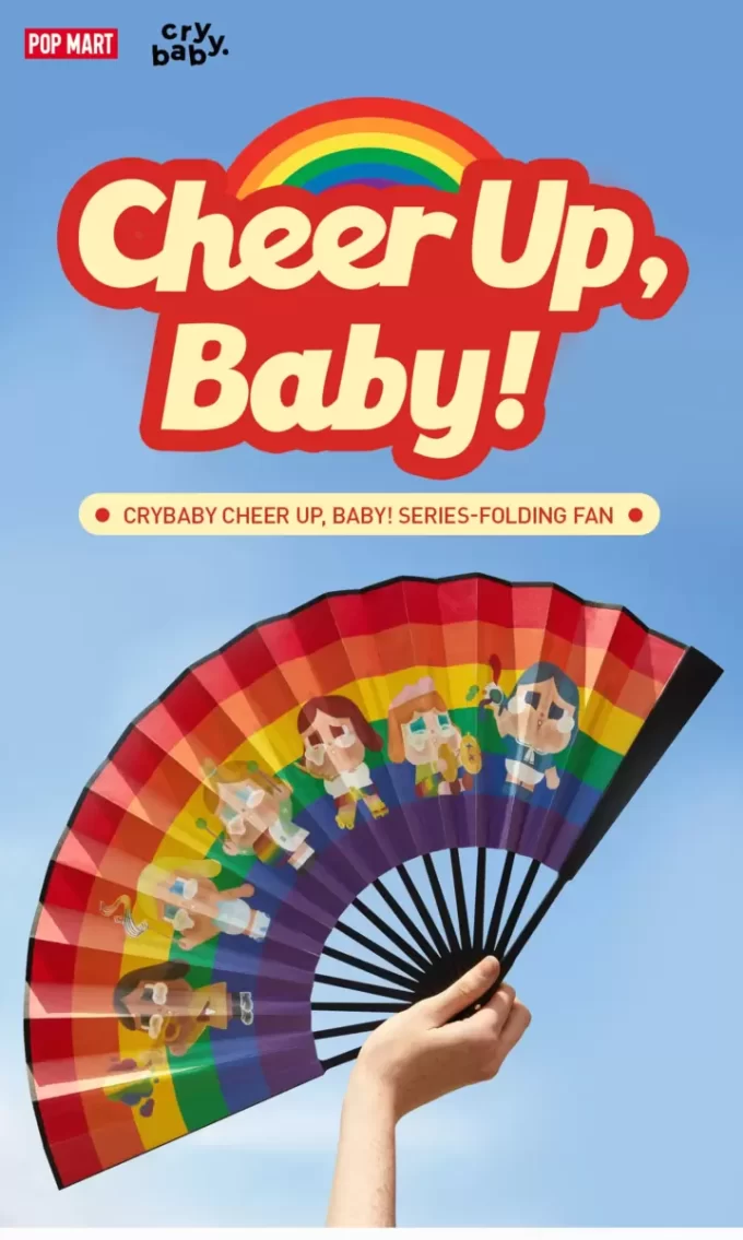 CRYBABY CHEER UP UP, BABY! SÉRIE – Skládací vějíř