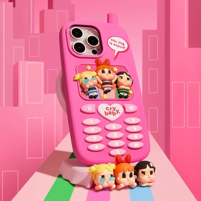 CRYBABY × Powerpuff Girls – Držák na mobilní telefon