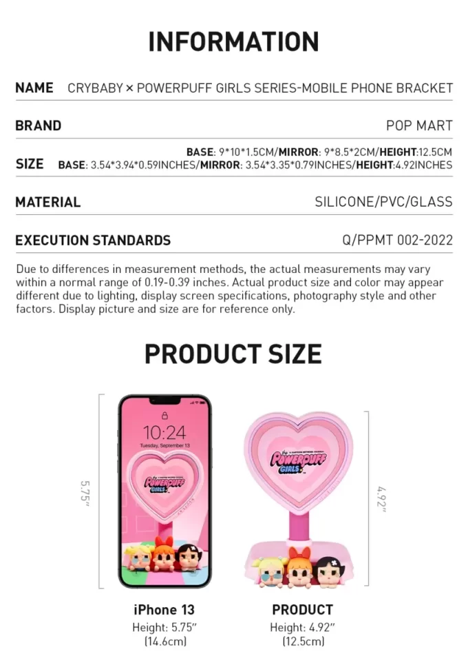 CRYBABY × Powerpuff Girls – Držák na mobilní telefon