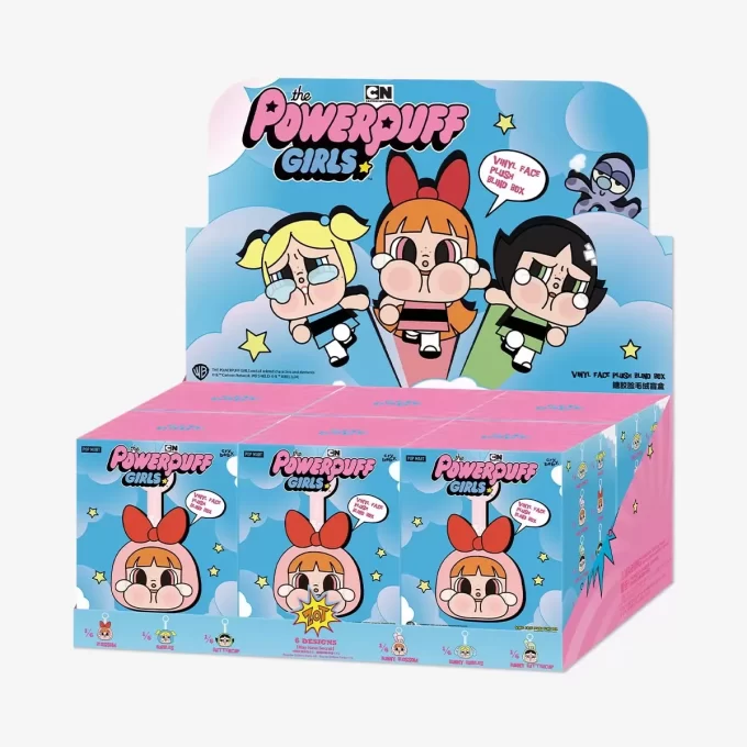 CRYBABY × Powerpuff Girls Series – Vinylová plyšová roletová krabička s obličejem