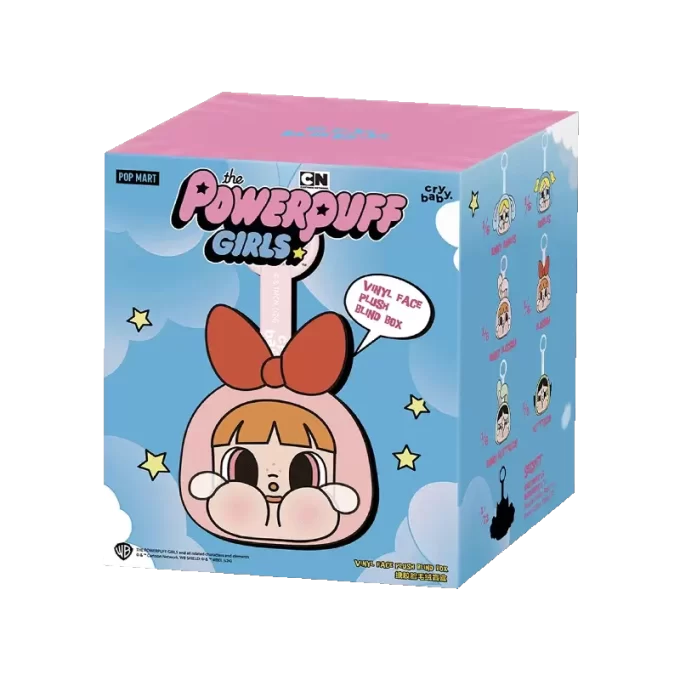 CRYBABY × Powerpuff Girls Series – Vinylová plyšová roletová krabička s obličejem