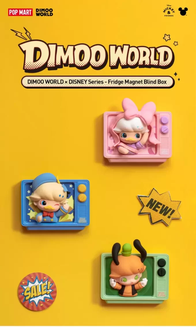 DIMOO WORLD × DISNEY Series – Magnet na ledničku s roletou DIMOO WORLD × DISNEY Series – Magnet na ledničku s roletou