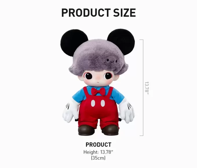 DIMOO WORLD × DISNEY Series – Mickeyho vinylová plyšová taška