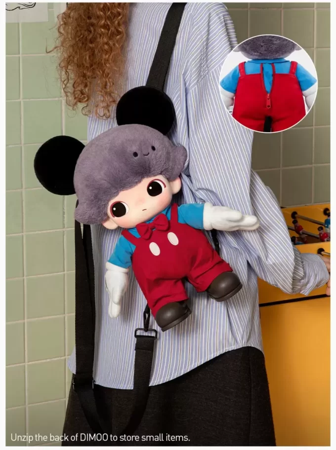DIMOO WORLD × DISNEY Series – Mickeyho vinylová plyšová taška