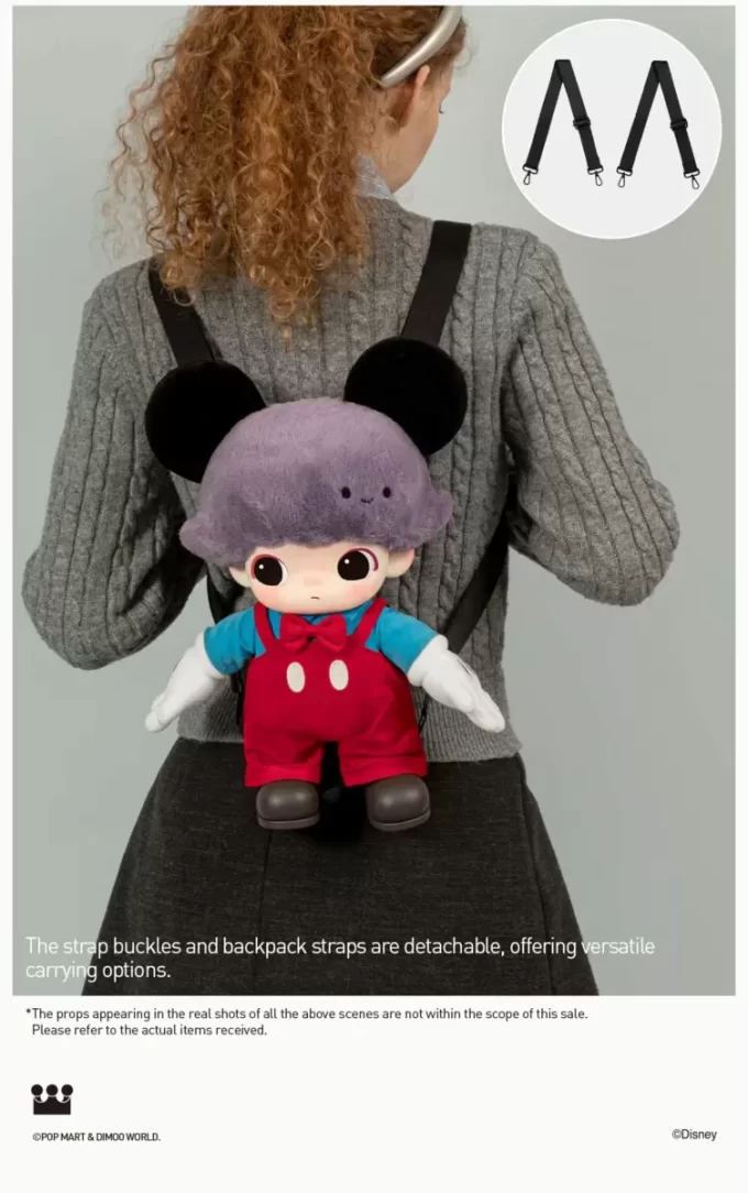 DIMOO WORLD × DISNEY Series – Mickeyho vinylová plyšová taška