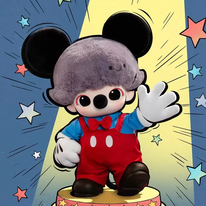 DIMOO WORLD × DISNEY Series – Mickeyho vinylová plyšová taška