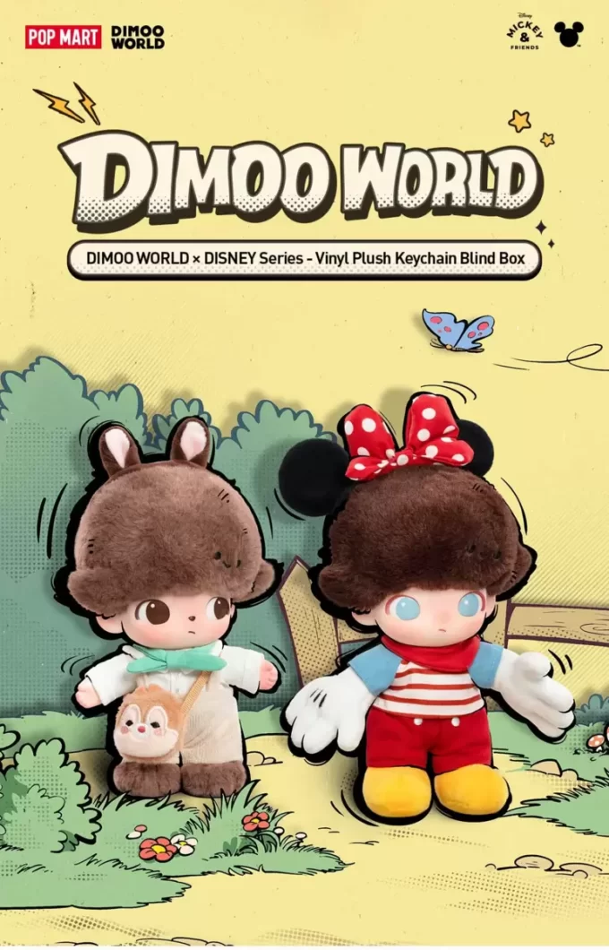 DIMOO WORLD × DISNEY Series – Vinylová plyšová klíčenka na klíče – roleta DIMOO WORLD × DISNEY Series – Vinylová plyšová klíčenka na klíče – roleta
