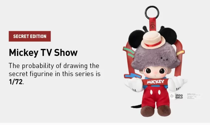 DIMOO WORLD × DISNEY Series – Vinylová plyšová klíčenka na klíče – roleta DIMOO WORLD × DISNEY Series – Vinylová plyšová klíčenka na klíče – roleta
