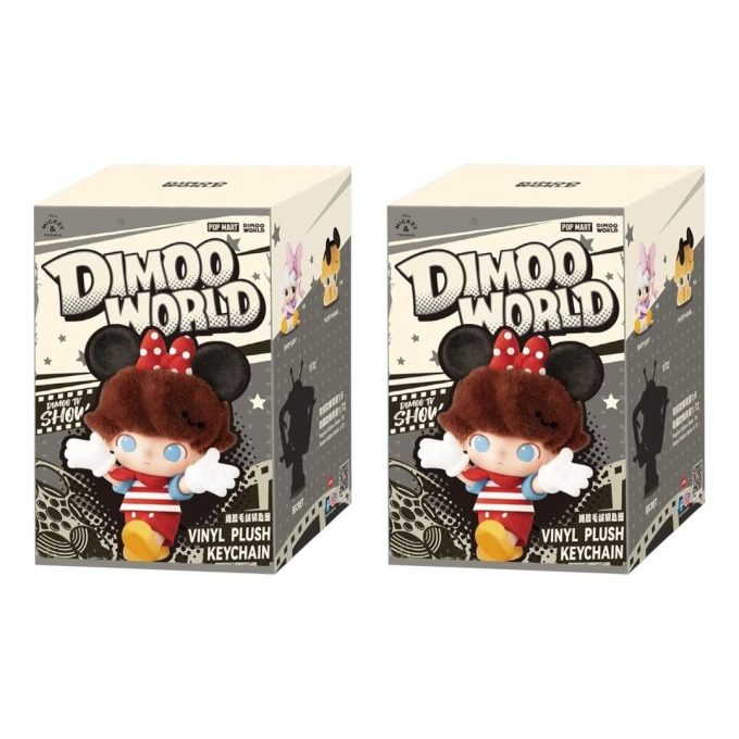 Disney Dimoo World Vinyl Plyšový Přívěsek Zapečetěný Kufřík (2 Zaslepené Krabičky)