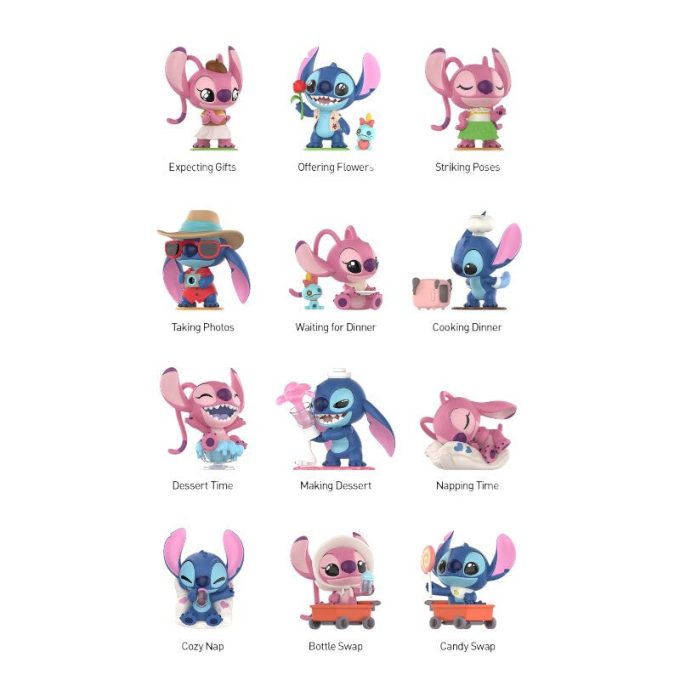 Disney Stitch figurky na rande v uzavřeném pouzdře (12 zaslepených krabiček)