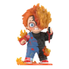 Figurka Chuckyho z franšízy „Flame Chucky“