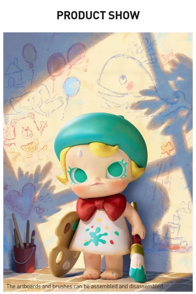 Figurka malířky budoucnosti Baby Molly