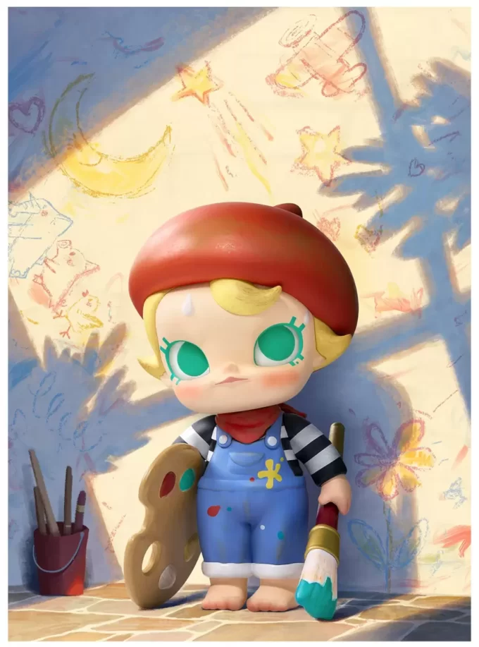 Figurka malířky budoucnosti Baby Molly