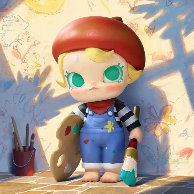 Figurka malířky budoucnosti Baby Molly