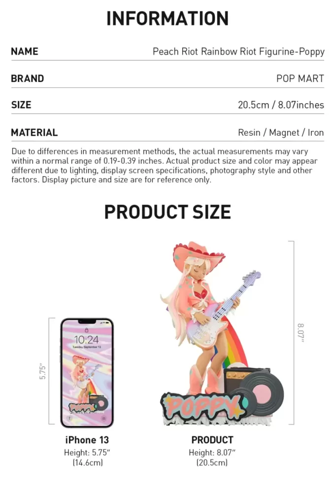 Figurka Peach Riot Rainbow Riot – mák