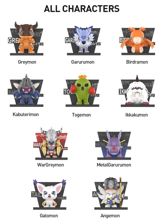 Figurky Digimon Adventure Lednička Magnet Series