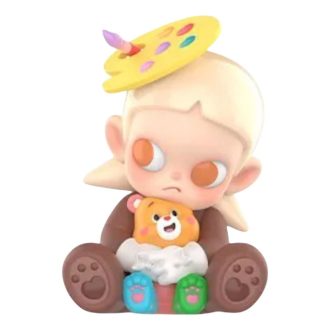 Figurky medvěda Pop Mart x Zsiga Care Bear „Řemeslné zpracování medvěda, dílo medvěda ze srdce“