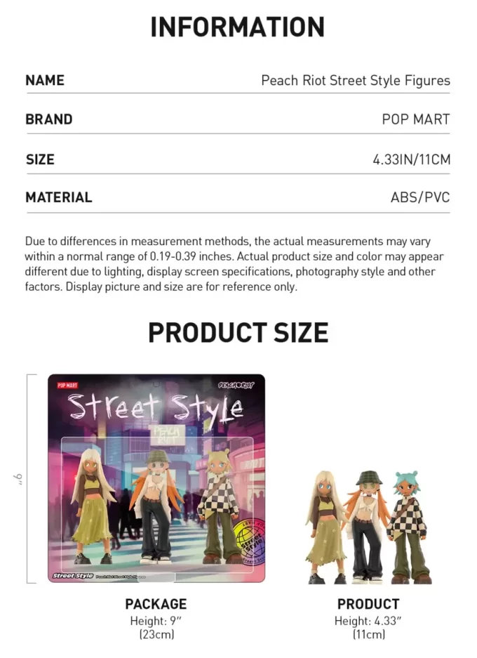 Figurky z pouličního stylu Peach Riot