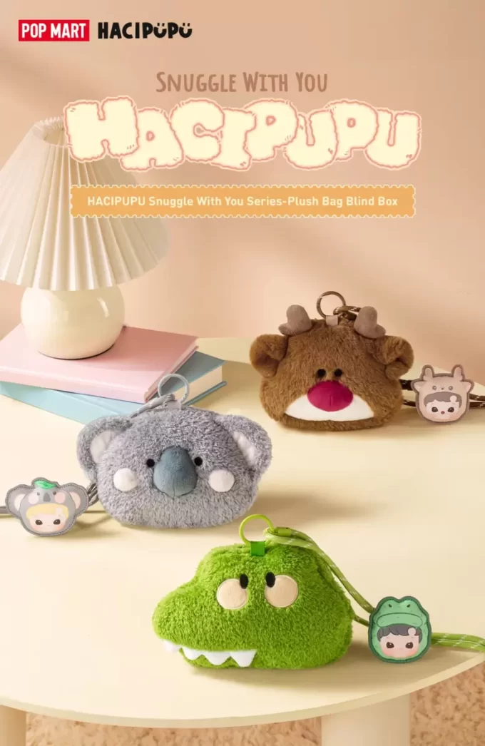 HACIPUPU Snuggle With You Series – Plyšová taška s roletou HACIPUPU Snuggle With You Series – Plyšová taška s roletou