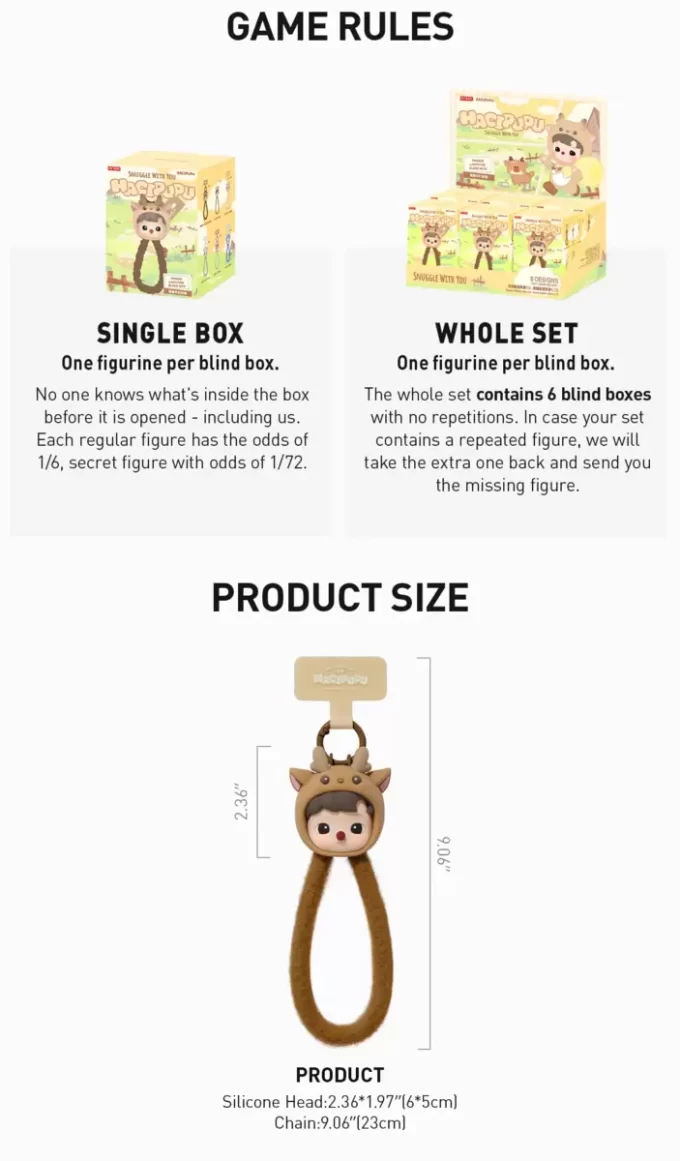 HACIPUPU Snuggle With You Series – Zavírací box na telefon s šňůrkou HACIPUPU Snuggle With You Series – Zavírací box na telefon s šňůrkou