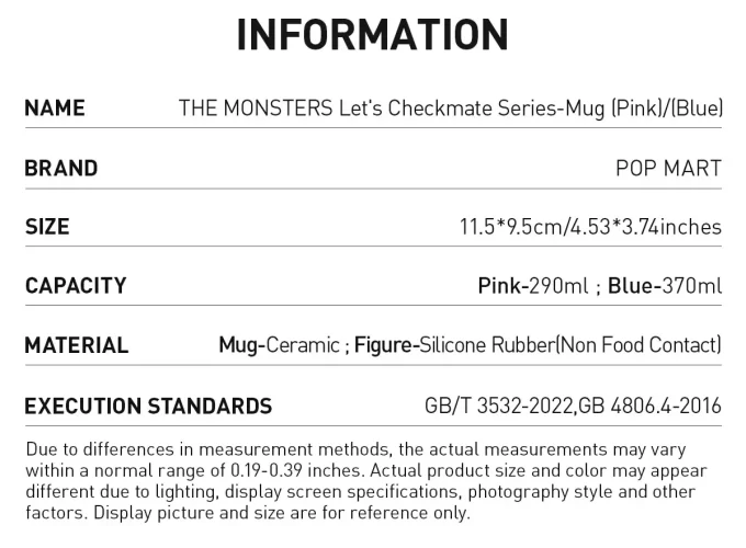 Hrnek THE MONSTERS: Let’s Checkmate Series