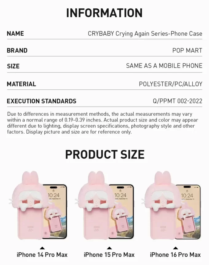 Kryt na telefon CRYBABY Crying Again Series Kryt na telefon CRYBABY Crying Again Series