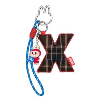 Labubu pin pro přívěsek s milostným dopisem „X“