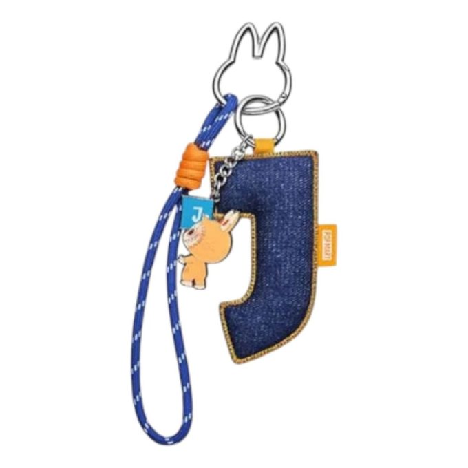 Labubu pin pro přívěsek s písmenem lásky „J“