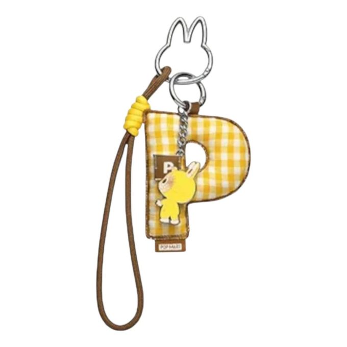 Labubu pin pro přívěsek s písmenem lásky „P“