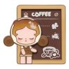 Magnet na ledničku Pop Bean Coffee Factory „Skullpanda Coffee Moment“