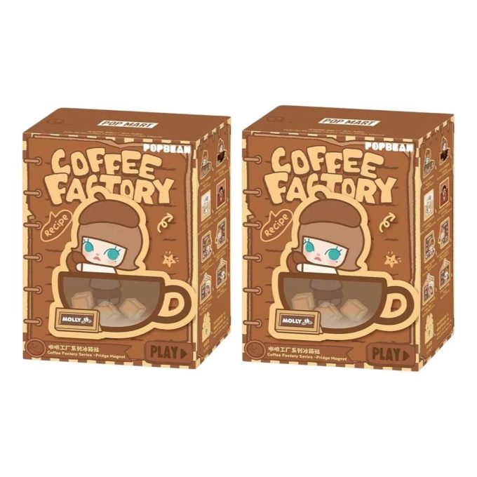 Magnet na ledničku Pop Bean Coffee Factory v uzavřeném pouzdře (2 zaslepené krabičky)