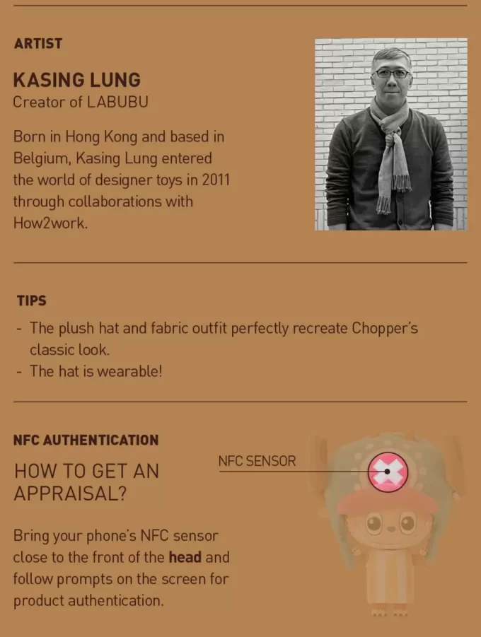 MEGA LABUBU 1000% TONY TONY CHOPPER MEGA LABUBU 1000% TONY TONY CHOPPER
