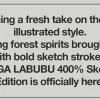 MEGA LABUBU 400% náčrt MEGA LABUBU 400% náčrt
