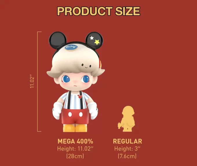 MEGA PROSTĚ DIMOO 400% Mickey Mouse
