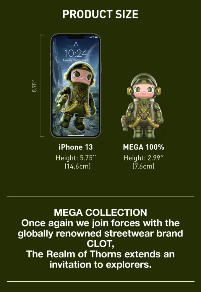 MEGA SPACE MOLLY 100% CLOT – Olivová Alienegra