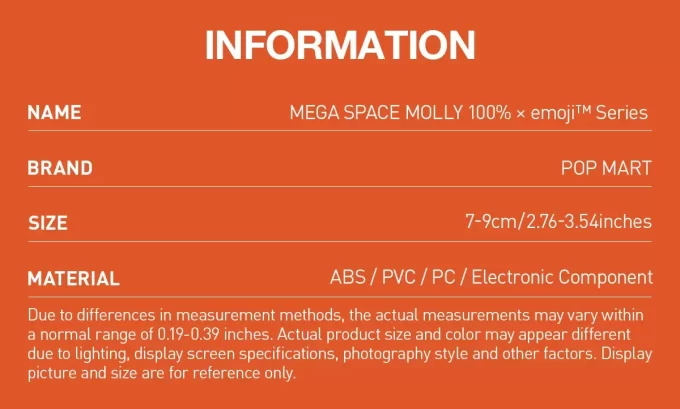 MEGA SPACE MOLLY 100% × Emoji™ série
