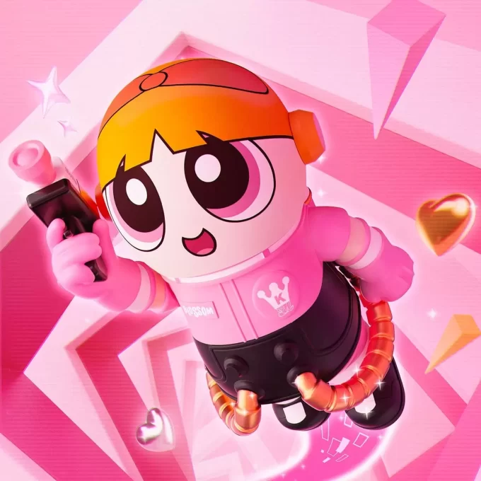 MEGA SPACE MOLLY 400%+100% THE POWERPUFF GIRLS-Blossom MEGA SPACE MOLLY 400%+100% THE POWERPUFF GIRLS-Blossom