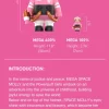 MEGA SPACE MOLLY 400%+100% THE POWERPUFF GIRLS-Blossom MEGA SPACE MOLLY 400%+100% THE POWERPUFF GIRLS-Blossom