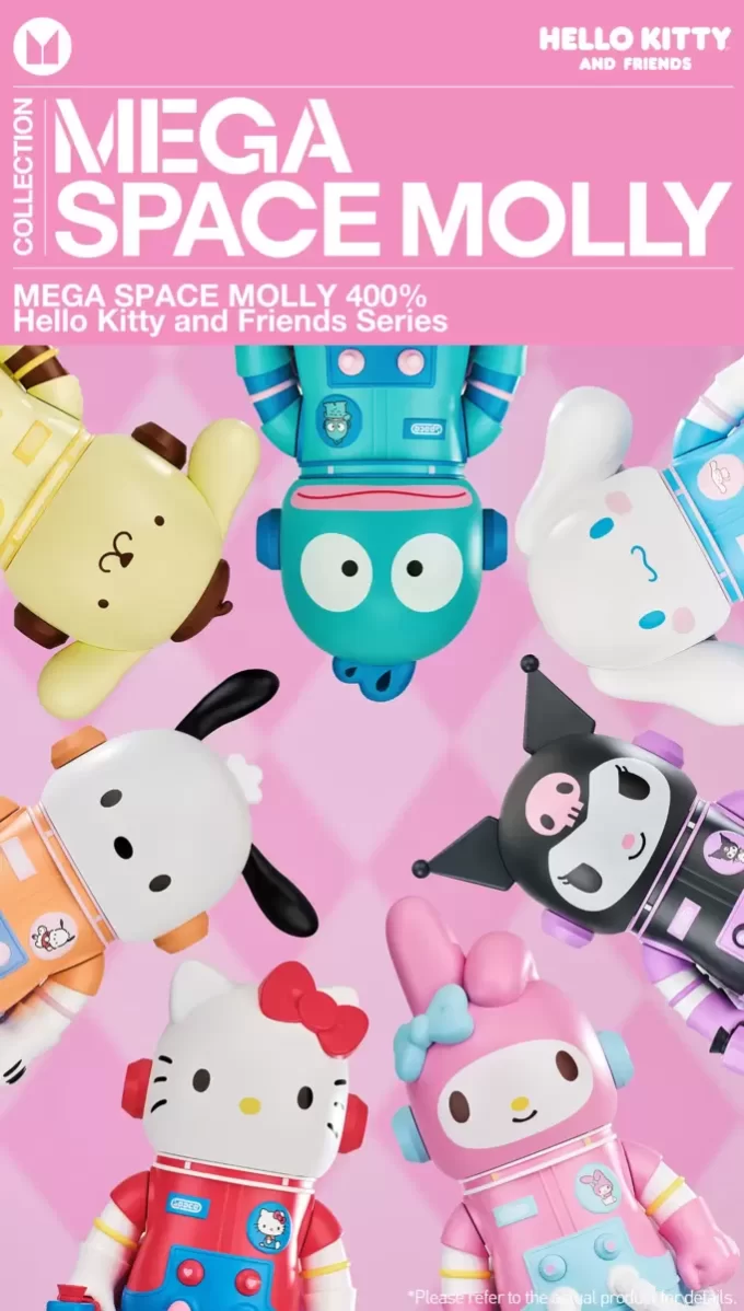 MEGA SPACE MOLLY 400% Hello Kitty a její přátelé MEGA SPACE MOLLY 400% Hello Kitty a její přátelé