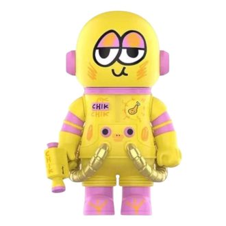 Mega Space Molly 400% Jon Burgerman Vesmírní kadeti „Kuře, kuře“