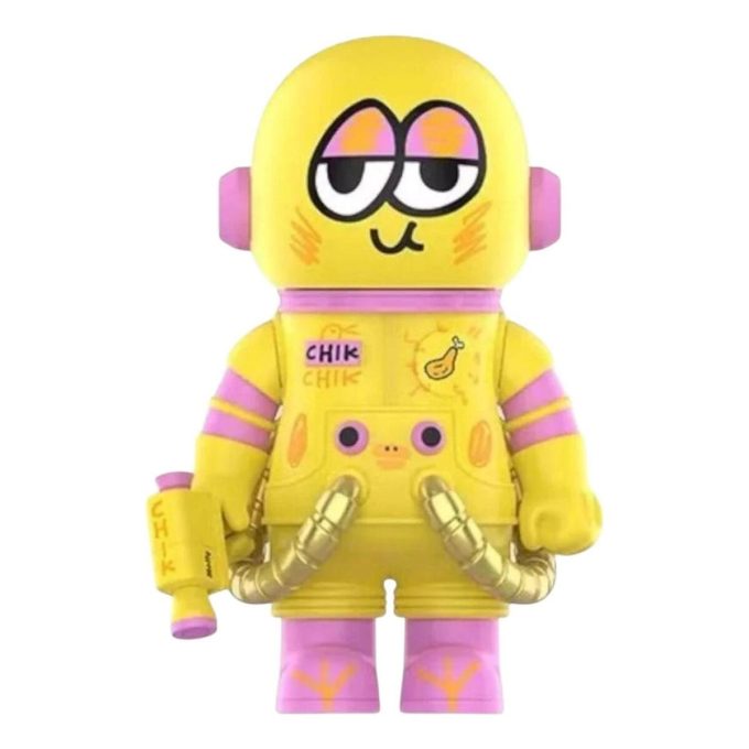 Mega Space Molly 400% Jon Burgerman Vesmírní kadeti „Kuře, kuře“